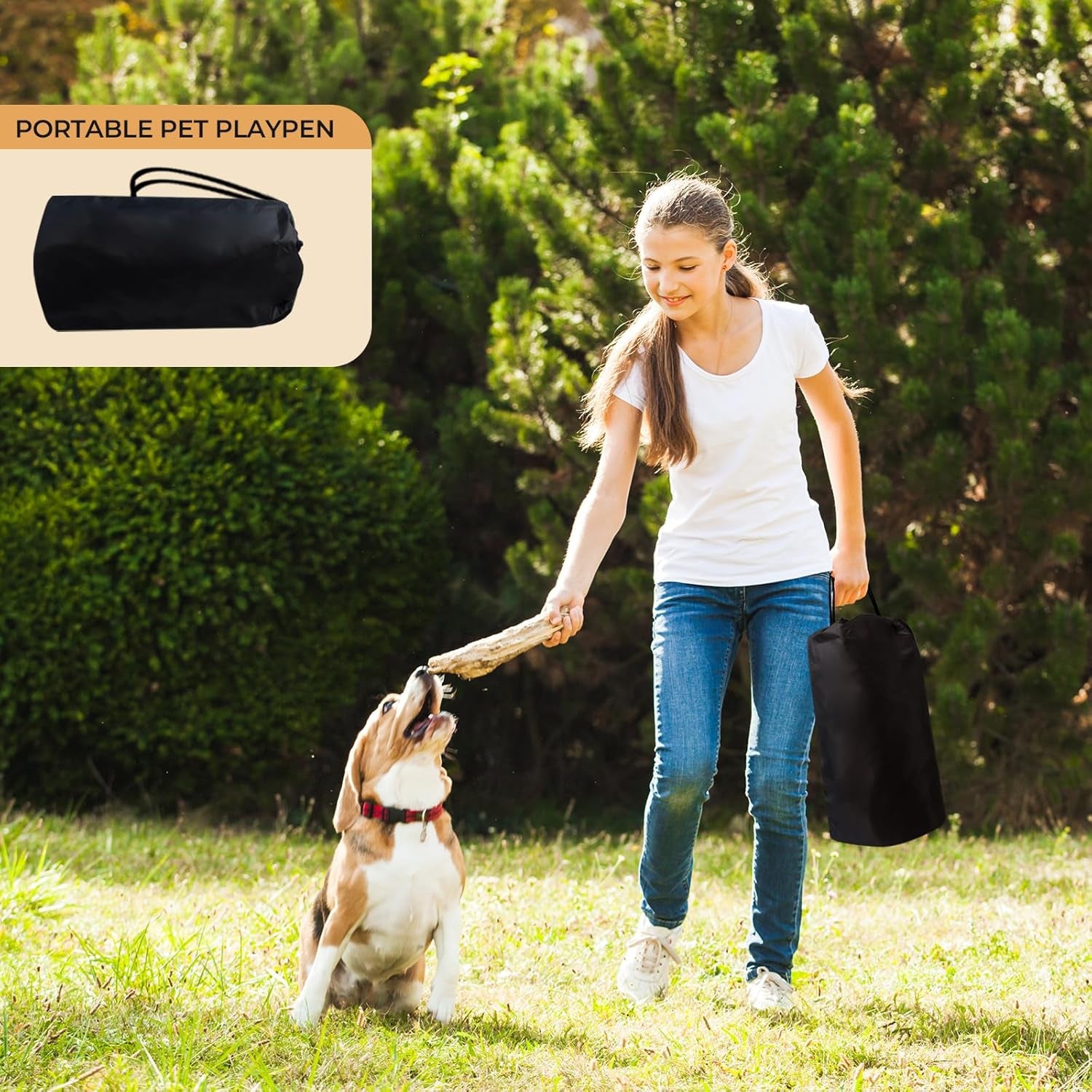 Dog Playpen with PVC Pipe Frame, Rectangular Fabric Mesh Dog Kennel for Indoor/Outdoor Use, Puppy Playpen,Portable Breathable Pet Play Pen for Small Animals,Aqua Blue