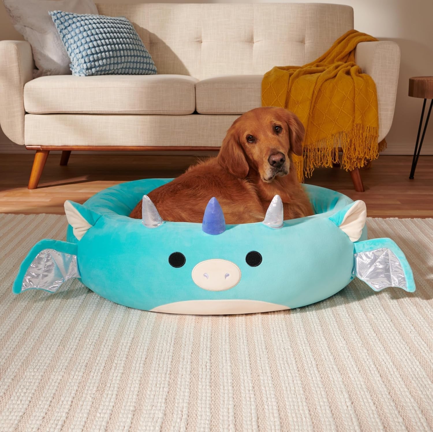 Original 30-Inch Tatiana the Dragon Pet Bed - Large -Sized Ultrasoft Official Plush Pet Bed for Dogs and Cats