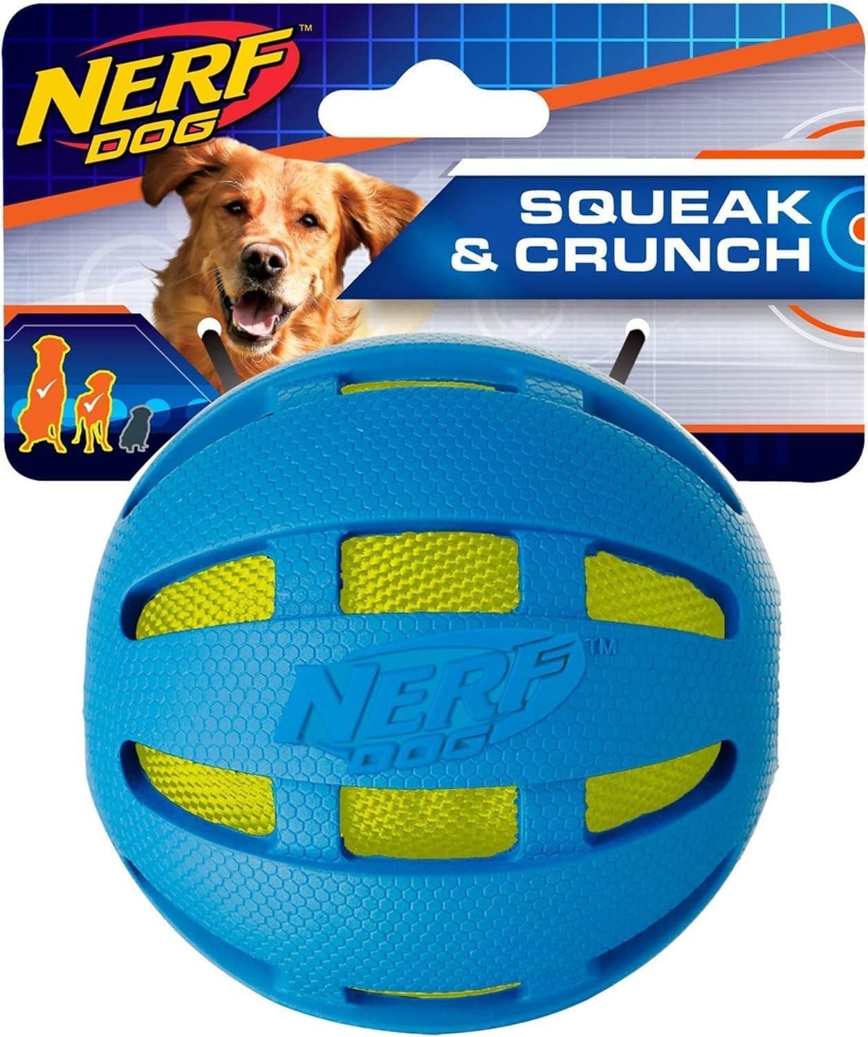 Three Toy Gift Set: Crunch Ball, Spike LED Squeak Ball, and Squeak Football Gift Set